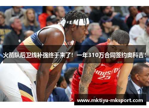 火箭队后卫线补强终于来了！一年310万合同签约奥科吉！